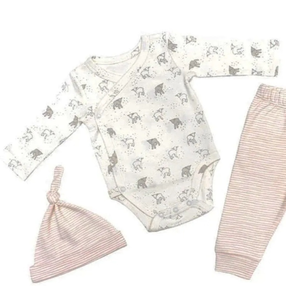 Pehr Organic Cotton Baby Kimono Bodysuit